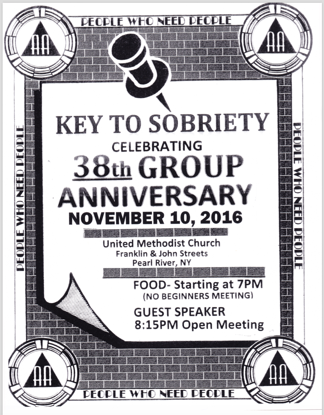 Key to Sobriety 38th Anniversary